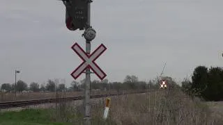 Must see!! CN 439 rockin and rollin past the Morris Line crossing with the wig wags