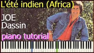 Joe Dassin/ L'été indien (Africa) Partition Solo Piano TUTORIAL
