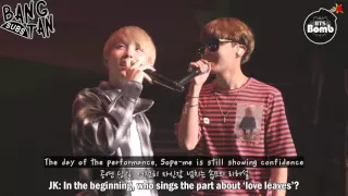 [ENG] 160920 [BANGTAN BOMB] BTS' Vocal Duet 'SOPE-ME' Stage behind the scene