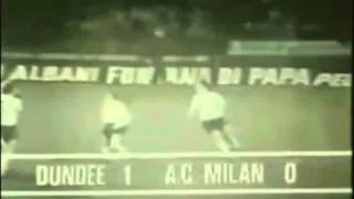 1971 December 8 Dundee Scotland 2 AC Milan Italy 0 UEFA Cup