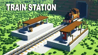 Minecraft 20+ Train Station Build Hacks!