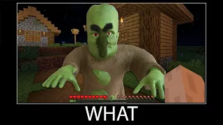 Minecraft wait what meme part 166 realistic minecraft zombie villager