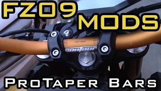 FZ09 Mods - Pro Taper handlebar Swap