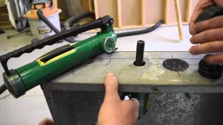 How To Use A Hydraulic Knock Out Tool