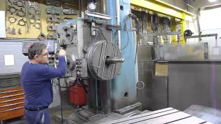 TOS W100A TABLE TYPE HORIZONTAL BORING MILL - VIDEO 1