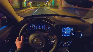 2021 JEEP COMPASS 1.3 T-GDI 150 PS NIGHT POV TOP SPEED AUTOBAHN KAISERSLAUTERN (60 FPS) (GPS)