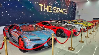 Supercar Collection at THE SPACE DUBAI - Bugatti Chiron, Ferrari 812 SUPERFAST, 488 Challenge EVO