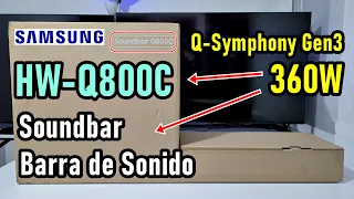 SAMSUNG Q800C BARRA DE SONIDO (HW-Q800C) 360W / SOUNDBAR CON SUBWOOFER / DOLBY ATMOS / DTS