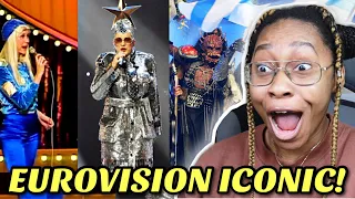 AMERICAN REACTS TO EUROVISION'S MOST ICONIC MOMENTS EVER!