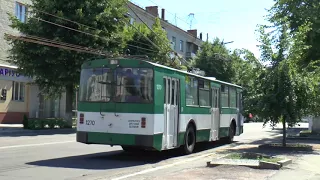 ZHYTOMYR UKRAINE TROLLEYBUSES AUG 2017