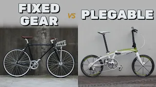 Bici plegable vs fixie, piñón fijo ¿cuál prefiero? | Nunca pensé que haría esto