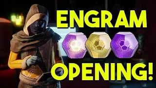 Destiny 2 - HUGE "Exotic and Luminous Engram" Opening! (Weekly Engram Opening #1)