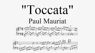"Токката" - Поль Мориа (ноты для фортепиано)
