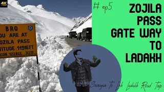 Zojila pass is dangerous | watch this before going to leh | zojila tunnel |😢 |  By Road 5000km