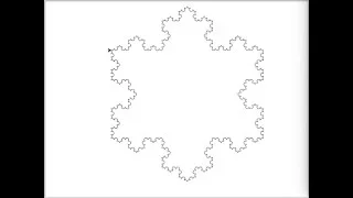 Koch snowflake animation