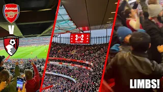 LAST MINUTE LIMBS CAUSES THE EMIRATES TOO ERUPT IN FLAMES | ARSENAL MATCHDAY VLOG | AFC V BOU | 3-2