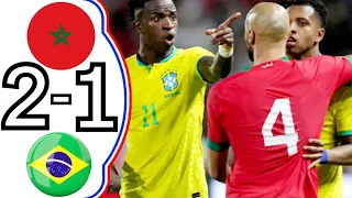 Morocco 2-1 Brazil Highlights | International Friendly 2023