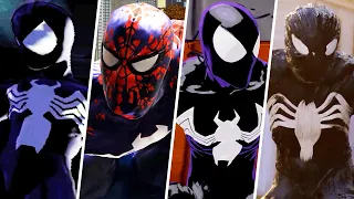 Black Suit Spider-Man Transformations Evolution in Spider-Man Games