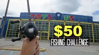 $50 Toys R Us Fishing Challenge!! (Surprising!)
