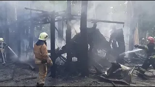 Харківські рятувальники ліквідували пожежі в центральній частині міста