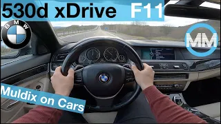 BMW 530d xDrive (190 kW) POV Test Drive + Acceleration 0-200 km/h