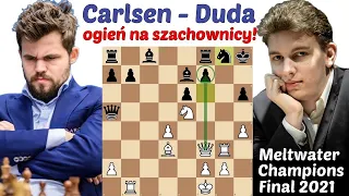 SZACHY 381# Jan-Krzysztof Duda - Magnus Carlsen, finały Meltwater Championship 2021, analiza partii