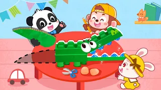 Baby Panda's Animal Puzzle | Handicraft studio | Gameplay Video | BabyBus Games