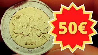 RARE COIN ERROR !! Rare coin defect on Finnish 2 euro coin