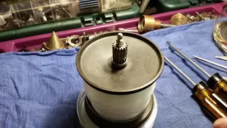 Removing a rusted pinion gear.