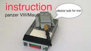 lego tank panzer VIII /maus instruction