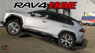 Диагональный тест Toyota Rav4 Prime AWD-E | Ev и режим TRAIL протестированы!