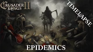 Crusader Kings II: Reaper's Due - Epidemics Timelapse