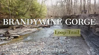 Brandywine Gorge waterfall hike - Cuyahoga Valley National Park trail