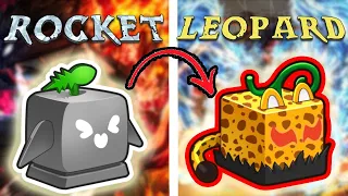 TRADING Rocket To Leopard in One Video! - Blox Fruits