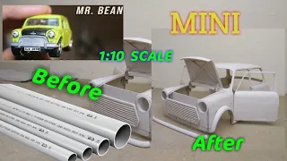 MAKE A MORIS MINI CAR PVC PIPE MATERIAL | MOBIL MR. BEAN #mrbean