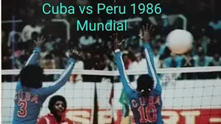 Campeonato Mundial de Voleibol Feminino 1986 Cuba vs Peru