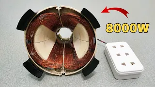 I turn Tv Coil into 245V Powerful Generator