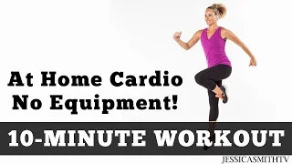 The Best 10 Minute At Home Cardio Workout No Equipment!