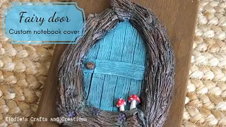 🧚‍♂ Relaxing video tutorial, painting a fairy door notebook cover !