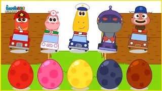 Bingo Song Baby songs Surprise Egg Car Stamp Transformation play - Nursery Rhymes & Kids Songs