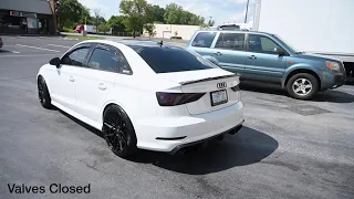 2016 Audi S3 W/ Milltek Catless & Non-Resonated Turbo-back Exhaust