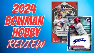 FIRST LOOK! 2024 Bowman Hobby Box Review - Check this out before you buy - is it worth $300?