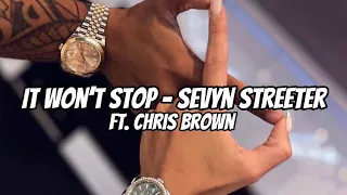 It Won’t Stop - Sevyn Streeter ft. Chris Brown (Sped up Tiktok audio)