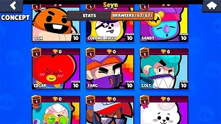 😨RARE ACCOUNT IN BRAWL STARS!!🤨🎁-Complete FREE GIFTS/Brawl Stars/CONCEPT