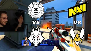 Ohne React To : NaVi Vs Vitality , G2 Vs 9INE - Gamers8 2023 - CSGO Highlights