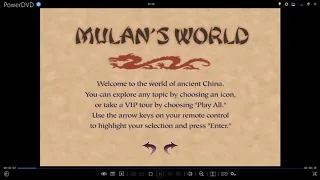 Mulan:Special Edition (Disc 1) 2004 DVD Menu Walkthrough