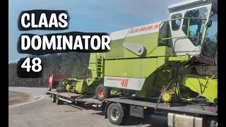 Claas Dominator 48 з Колодяжного в Олександрівку Кіровоградської обл. Швидка загрузка краном.