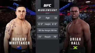 Ultra Real | EA Sports UFC 3: Robert Whittaker vs. Uriah Hall (PS4 Pro/1080p/60FPS)