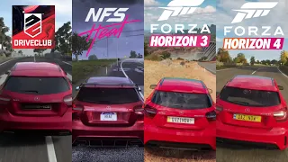 Driveclub vs NFS Heat vs Forza Horizon 3 vs Forza Horizon 4 - Graphics + Weather Comparison