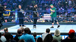 JOHN CENA & ROMAN REIGNS FACE TO FACE FULL SEGMENT WWE SMACKDOWN (01/02)